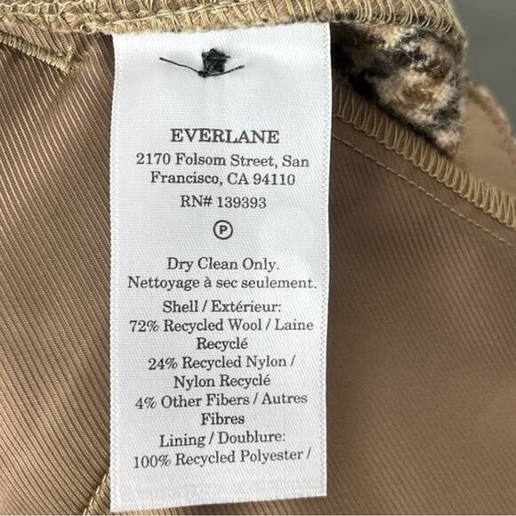 New Everlane The Draper High Rise Wide Leg Wool Houndstooth Pants - Picture 11 of 12